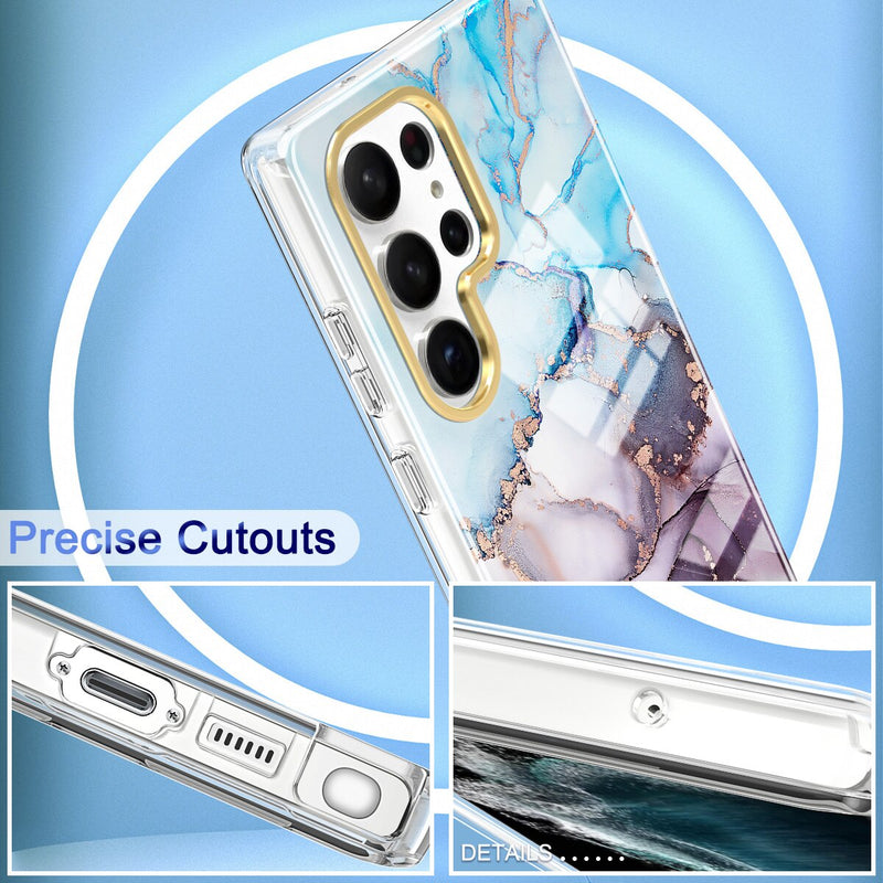 Glossy Marble Shockproof Samsung 23 Cases - CaseShoppe