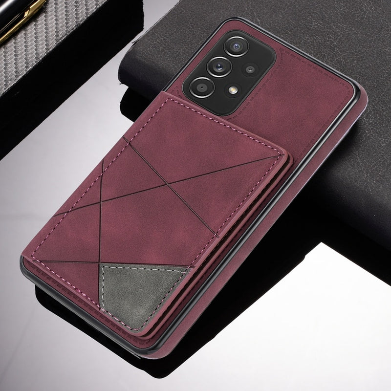 Smart Storage Leather Wallet Samsung Cases - CaseShoppe Galaxy Note 20 Ultra / Wine red