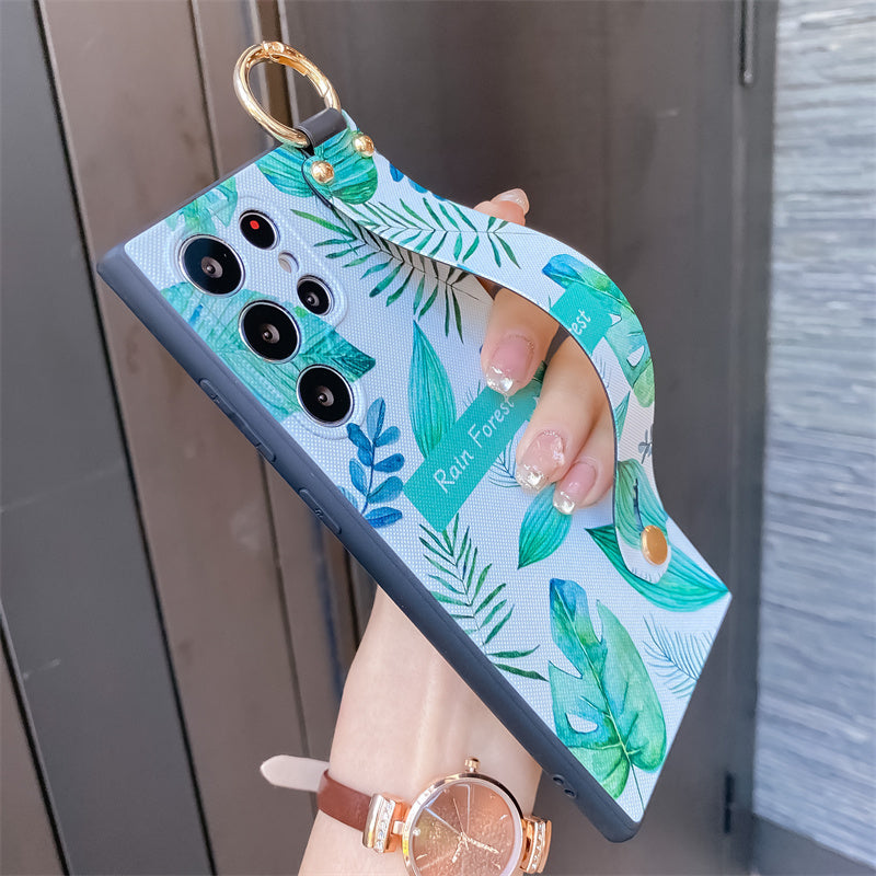 Cute Floral Samsung Cases with Wristband - CaseShoppe