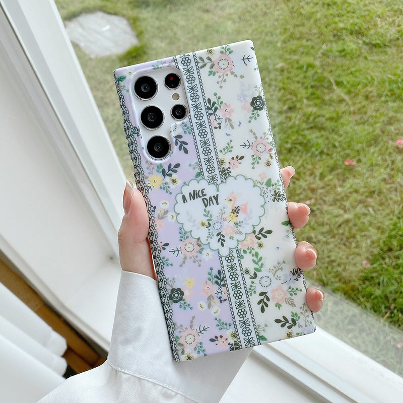 Retro Blooming Garden Samsung Cases - CaseShoppe Samsung Galaxy S23 / E