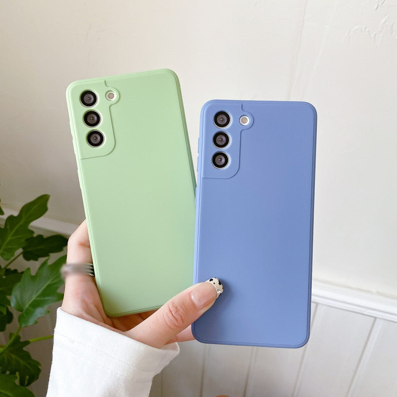 Simple Slim Soft Silicone Samsung Cases