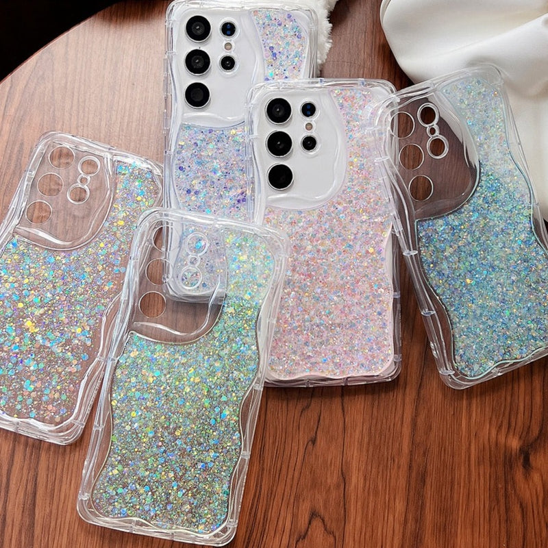 Luxury Glitter Clear Samsung Galaxy Cases - CaseShoppe