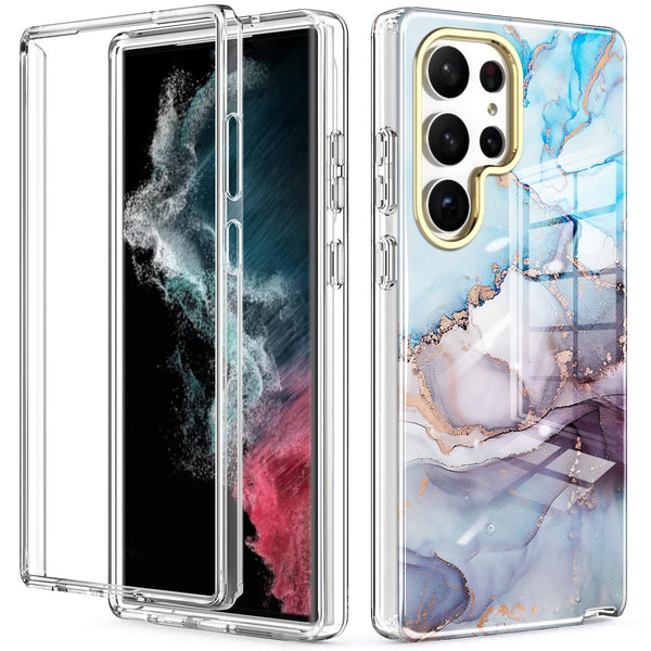 Glossy Marble Shockproof Samsung 23 Cases - CaseShoppe