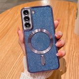 MagSafe Plating Glitter Samsung Cases - CaseShoppe Samsung S23 / Light Purple