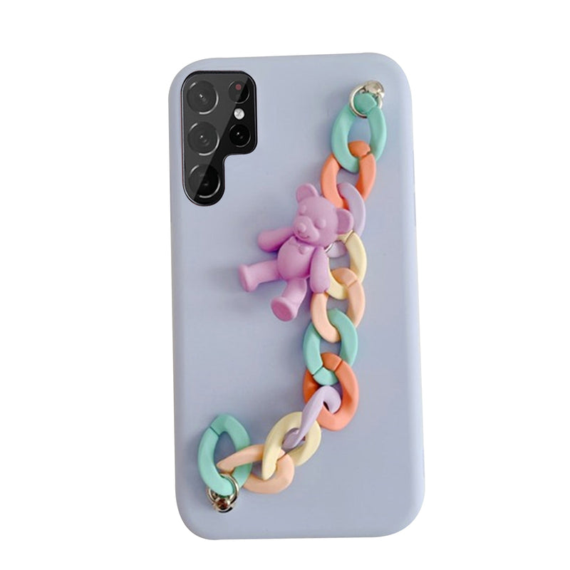Shockproof 3D Bear Samsung Cases - CaseShoppe Samsung Galaxy S22 / Purple