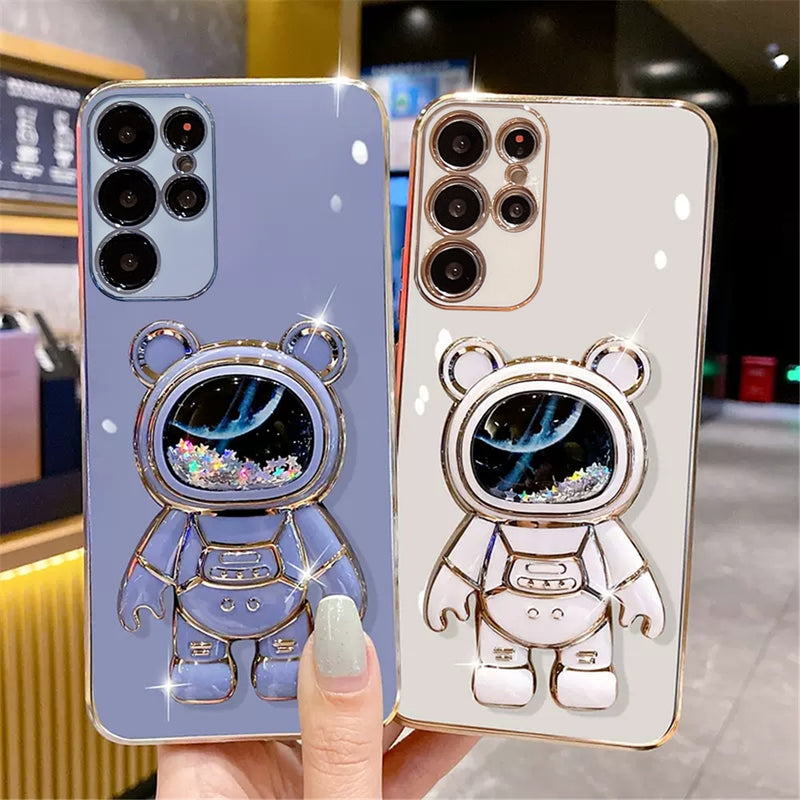 Glitter Quicksand Astronaut Samsung Cases - CaseShoppe