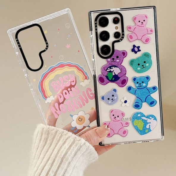 Cute Bear & Rainbow Samsung Cases - CaseShoppe