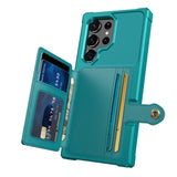 Leather Flip Wallet Samsung Cases - CaseShoppe Samsung Galaxy S23 / Green