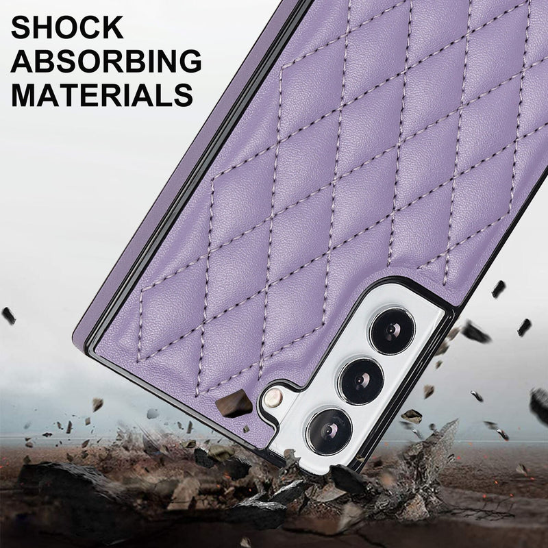 Premium Leather Samsung Cases with Crossbody Lanyard - CaseShoppe