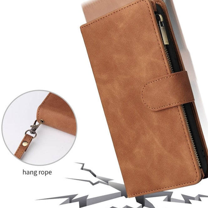 Retro Wallet Samsung Leather Cases - CaseShoppe