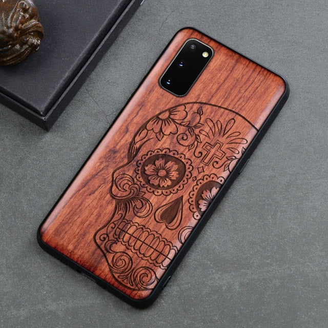 Wooden Samsung Case - CaseShoppe For Samsung Galaxy S21 Ultra / Design 3