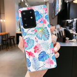 Flower Leaf Samsung Case - CaseShoppe For Samsung S21 Ultra / D
