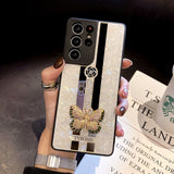 3D Fashionable Butterfly Samsung Cases - CaseShoppe For Samsung Galaxy Note 20 / White