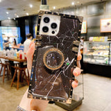 Luxurious Marble Samsung Case with Ring - CaseShoppe For Samsung S21 Ultra / B