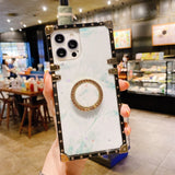Luxurious Marble Samsung Case with Ring - CaseShoppe For Samsung S21 Ultra / D