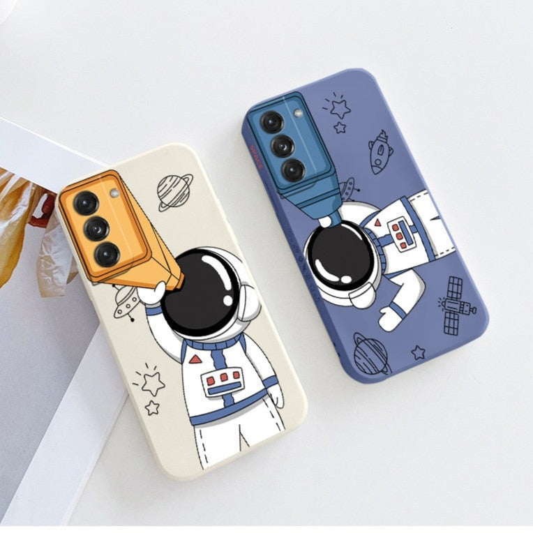 Camera Play Cute Astronaut Samsung Case - CaseShoppe