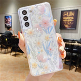 Flower Samsung Cases - CaseShoppe For Samsung S21 Ultra / C