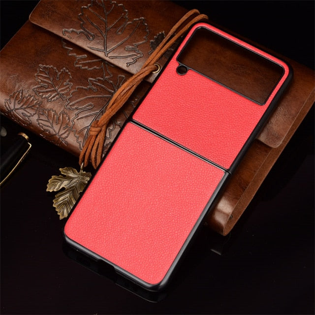 Luxury Shockproof Samsung Z Flip Case - CaseShoppe Samsung Z Flip 3 5G / Red