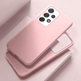 Liquid Silicone Samsung Case - CaseShoppe For Samsung S21 Ultra / Pink
