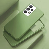 Liquid Silicone Samsung Case - CaseShoppe For Samsung S21 Ultra / Light Green