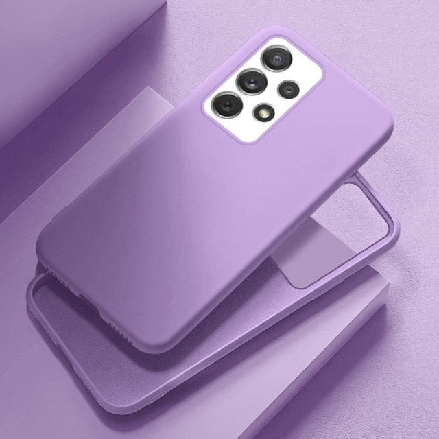 Liquid Silicone Samsung Case - CaseShoppe For Samsung S21 Ultra / Dark Purple