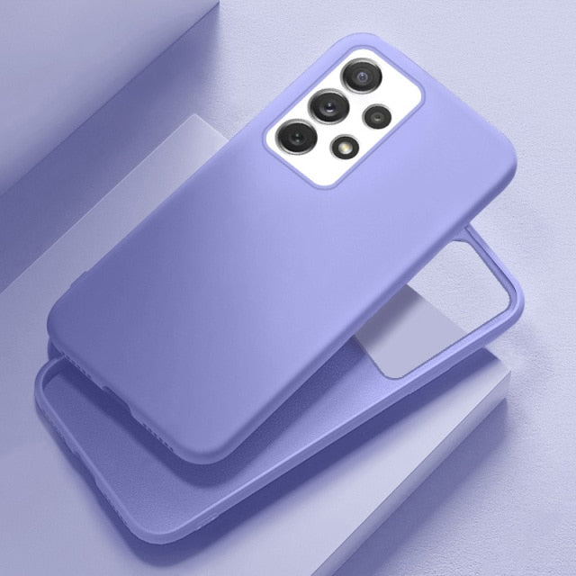 Liquid Silicone Samsung Case - CaseShoppe For Samsung S21 Ultra / Purple