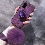 Glitter Diamond Samsung Case - CaseShoppe For Samsung A72 / Purple