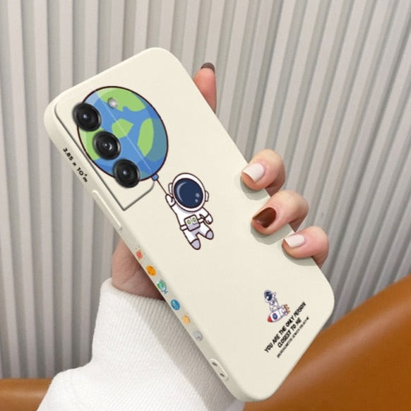 Planet Cute Astronaut Samsung Case - CaseShoppe Samsung A72 / White 2