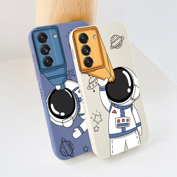 Camera Play Cute Astronaut Samsung Case - CaseShoppe