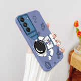 Camera Play Cute Astronaut Samsung Case - CaseShoppe Samsung S21 / Lavender Gray 1