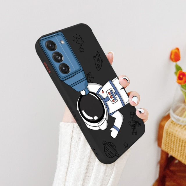 Camera Play Cute Astronaut Samsung Case - CaseShoppe Samsung S21 / Black 1