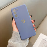 Cute Mini-Heart Samsung Cases - CaseShoppe For Samsung S21 Plus / Gray Purple