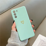 Cute Mini-Heart Samsung Cases - CaseShoppe For Samsung S21 / Light Green