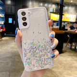 Samsung Glitter Clear Lens Cases - CaseShoppe For Samsung S20 FE / White