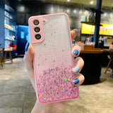 Samsung Glitter Clear Lens Cases - CaseShoppe For Samsung S20 / Pink
