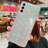 Rainbow Hearts Clear Samsung Case - CaseShoppe For Samsung A50 / a