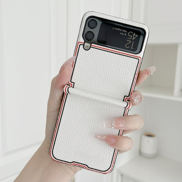 High Trend Fashionable Samsung Flip Case - CaseShoppe Fold White