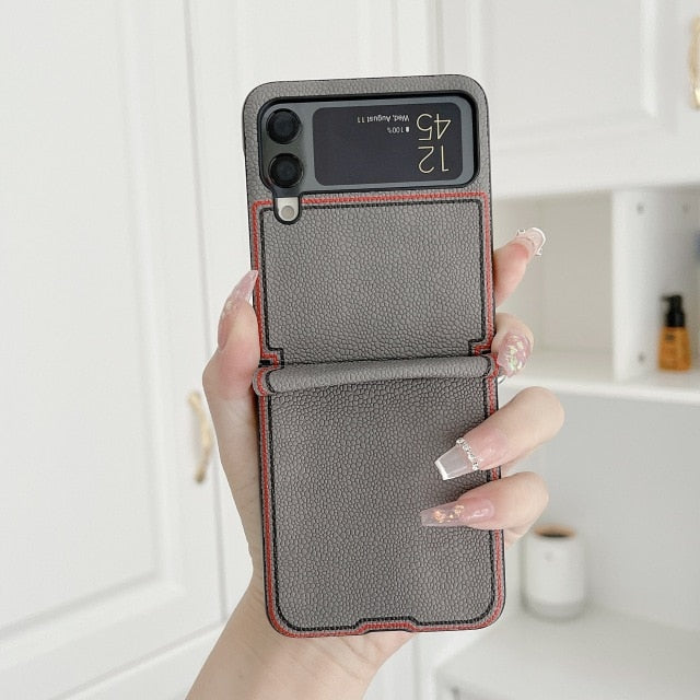 High Trend Fashionable Samsung Flip Case - CaseShoppe Fold Grey