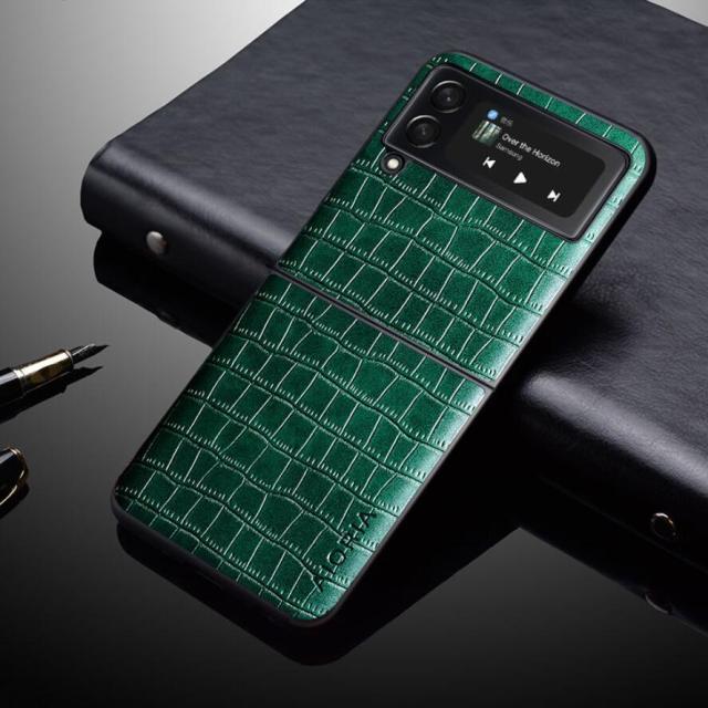 Crocodile Samsung Flip Case - CaseShoppe Green