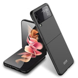 Fashionable Matte Samsung Flip Case - CaseShoppe Black