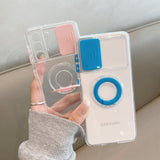 Color Slider Transparent Samsung Cases - CaseShoppe