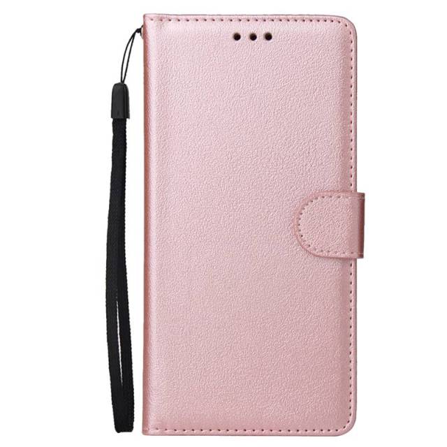 Leather Wallet Samsung Case with Lanyard - CaseShoppe For Samsung S20 Ultra / Rose Gold