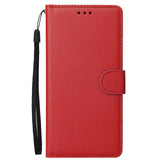 Leather Wallet Samsung Case with Lanyard - CaseShoppe For Samsung S20 FE / Red