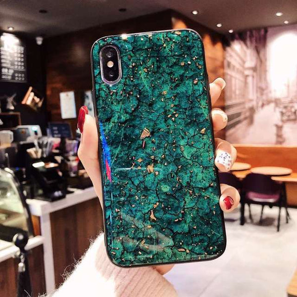 Gold Marble Samsung Case - CaseShoppe For Samsung A90 5G / Green