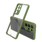 Modern Clear Silicone Samsung Cases. - CaseShoppe Samsung S22 Ultra / Army Green
