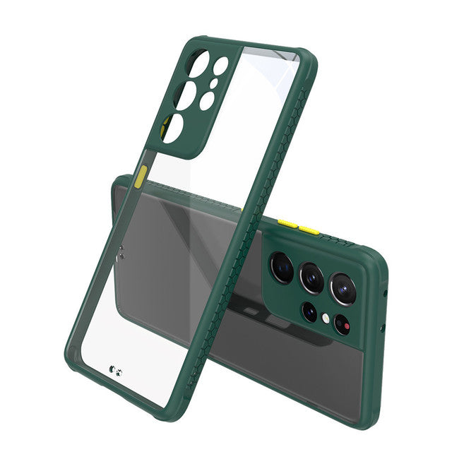 Modern Clear Silicone Samsung Cases. - CaseShoppe Samsung S20 Plus / Dark Green