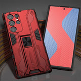Sturdy Armor Samsung Case - CaseShoppe Samsung Galaxy S21 FE / Red