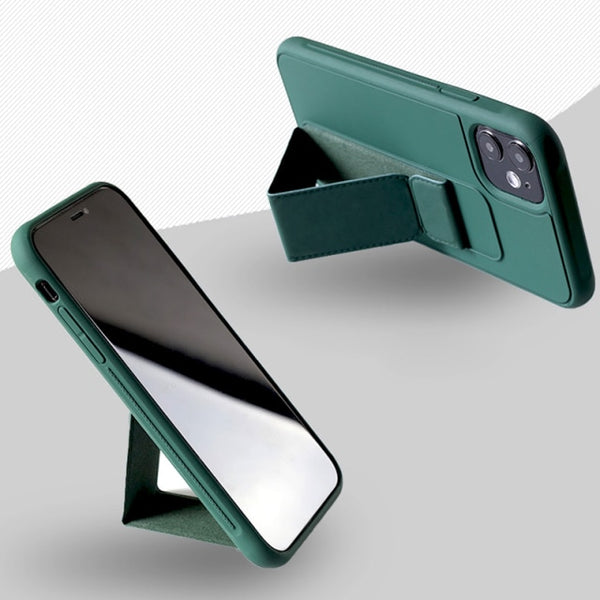 Magnetic Holder Samsung Case with Flap Stand - CaseShoppe Samsung S20 Plus / Dark Green