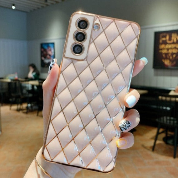 3D Diamond Samsung Cases - CaseShoppe Samsung A22 5G / Pink