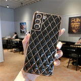 3D Diamond Samsung Cases - CaseShoppe Samsung A22 5G / Black